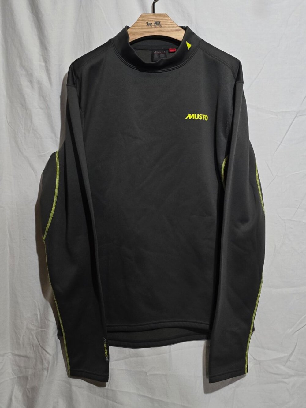 MUSTO Arctec 240 LS Pullover Mock Neck Sailing Shirt - Gray - Sz XL*